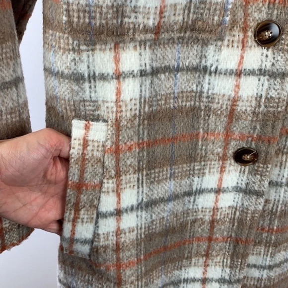 Timing Long Plaid Button Down Shacket - Picture 10 of 13